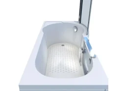 Online Seniorendusche und Badewanne mit Tür S12D-L Dusche 170x85 Einhebelmischer