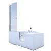 Outlet Seniorendusche und Wanne mit Whirlpool S12D-EH-WP-R Dusche 85x170 Einhebelmischer