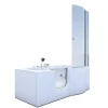New Seniorendusche und Wanne mit Whirlpool S12D-EH-WP-L Dusche 170x85 Einhebelmischer