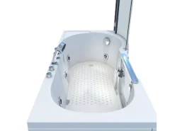New Seniorendusche und Wanne mit Whirlpool S12D-EH-WP-L Dusche 170x85 Einhebelmischer