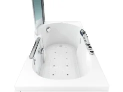 Sale Seniorendusche und Wanne mit Whirlpool S12D-TH-AIR-R Dusche 85x170 Einhebelmischer