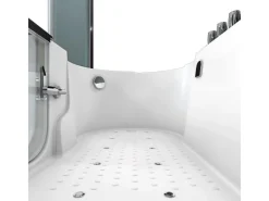 Best AcquaVapore Seniorendusche und Wanne mit Whirlpool S12D-TH-AIR-R-EC Dusche 85x17