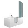 AcquaVapore Einhebelmischer<Seniorendusche und Wanne mit Whirlpool S12D-EH-AIR-L-EC Dusche 170x8