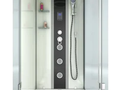 Sale AcquaVapore Whirlpool Dusche Kombination K05-L01-WP Duschtempel 180x90