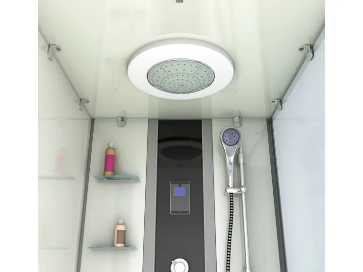Sale AcquaVapore Whirlpool Dusche Kombination K05-L01-WP Duschtempel 180x90