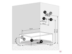 Sale AcquaVapore Whirlpool Dusche Kombination K05-L01-WP Duschtempel 180x90
