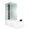 AcquaVapore Einhebelmischer<Whirlpool Dusche Kombination K05-R01-WP Duschtempel 90x180