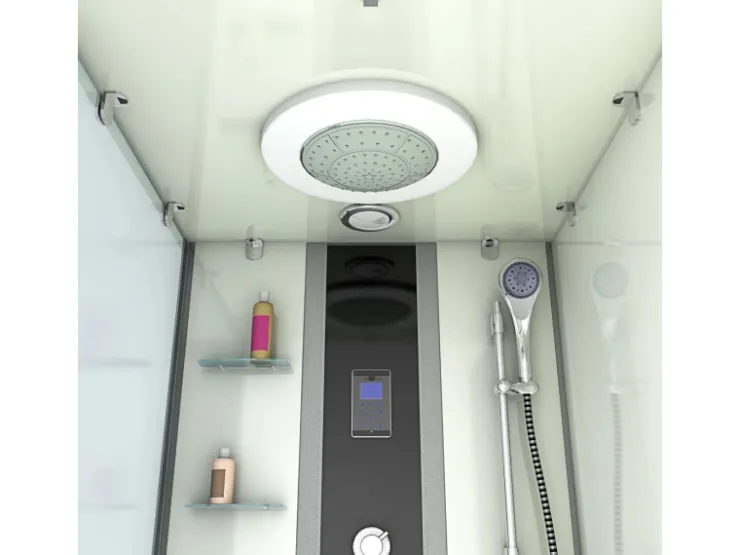 AcquaVapore Einhebelmischer<Whirlpool Dusche Kombination K05-R01-WP Duschtempel 90x180