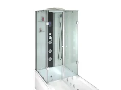AcquaVapore Einhebelmischer<Whirlpool Dusche Kombination K05-R01-WP Duschtempel 90x180