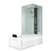 AcquaVapore Einhebelmischer<Whirlpool Dusche Kombination K05-L00-WP-EC Duschtempel 180x90