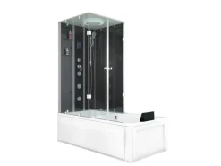 Sale Whirlpool Dusche Kombination K05-R31-WP-EC Duschtempel 90x180 Einhebelmischer