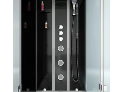 AcquaVapore Einhebelmischer<Whirlpool Dusche Kombination K05-L32-WP Duschtempel 180x90