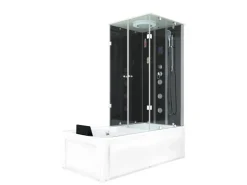 Sale AcquaVapore Whirlpool Dusche Kombination K05-R32-WP-EC Duschtempel 90x180