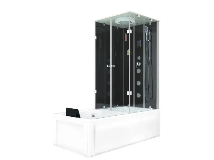 Sale AcquaVapore Whirlpool Dusche Kombination K05-R32-WP-EC Duschtempel 90x180