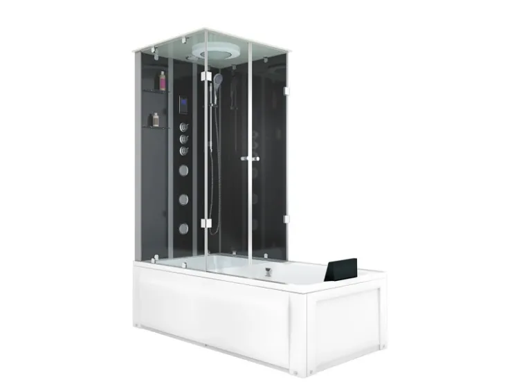 Hot AcquaVapore Whirlpool Dusche Kombination K05-R33-WP Duschtempel 90x180