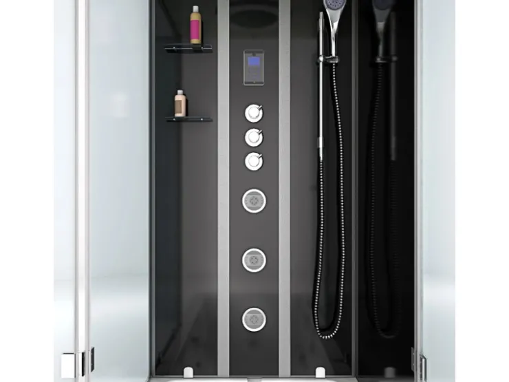 Hot AcquaVapore Whirlpool Dusche Kombination K05-R33-WP Duschtempel 90x180