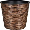 A.H.G. Töpfe<Übertopf mit Wasserhyazinthe Sticking Roll Ø 40 cm x 32 cm Waschbraun