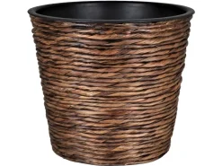 A.H.G. Töpfe<Übertopf mit Wasserhyazinthe Sticking Roll Ø 40 cm x 32 cm Waschbraun