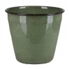 Clearance A.H.G. Metall-Topf mit Ablaufstopfen Ø 20,5 cm cm x 18 cm Grün