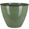 A.H.G. Töpfe<Metall-Topf mit Ablaufstopfen Ø 33 cm cm x 26 cm Grün