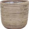Hot A.H.G. Rattantopf Rund Natur-Grau mit Polybeutel 20 cm x1 8cm