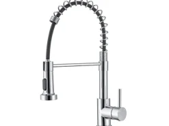 Hot AICA Hochdruck Wasserhahn 43x21x12cm Küche Abnehmbarer Mischbatterie und Drehbarer 360° Spiralfeder Bad Küchenarmatur Einhebelmischer