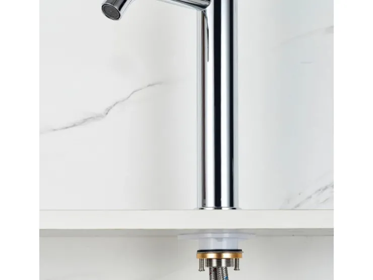 Best AICA Wasserhahn Bad Hoch Waschtischarmatur Auslauf Höhe 195mm Waschbecken Armaturen 304 Edelstahl Einhebelmischer Mischbatterie Chrom