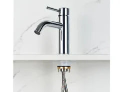 New AICA Wasserhahn Bad Niedriger Waschtischarmatur Waschbecken Armaturen 304 Edelstahl Einhebelmischer Mischbatterie Einhebelmischer