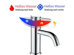 New AICA Wasserhahn Bad Niedriger Waschtischarmatur Waschbecken Armaturen 304 Edelstahl Einhebelmischer Mischbatterie Einhebelmischer