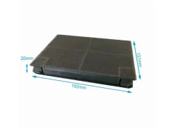 Outlet Aktivkohlefilter für Beko KF9188065385 2 Stück Unterbauhauben|Dunstabzugshauben-Filter