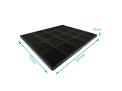 AIR2GO Dunstabzugshauben-Filter|Unterbauhauben<Aktivkohlefilter für Zanussi 9029798767 / ECFB01 - 2 Stück