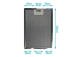 Outlet AIR2GO Metall-Fettfilter 320x220mm für Neff 362380 und 00362380
