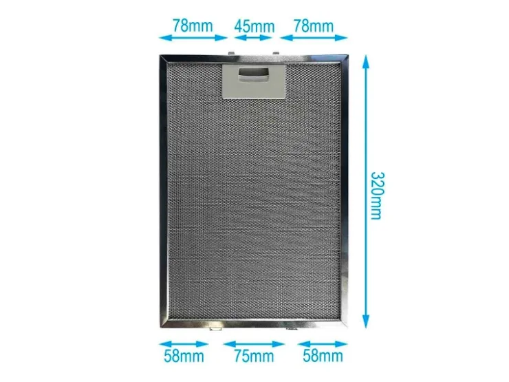 Best AIR2GO Metall-Fettfilter 320x220mm 362380 und 00362380