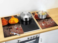 Clearance Allstar Glasabdeckplatten Curry für Glaskeramik-Kochfelder 2er-Set