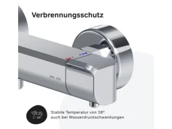 Einhebelmischer<AM.PM Duscharmatur Thermostat Flash FNA40000 Chrom