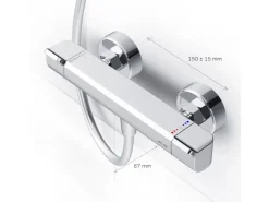 Einhebelmischer<AM.PM Duscharmatur Thermostat Flash FNA40000 Chrom
