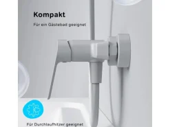 AM.PM Einhebel-Duscharmatur Gem Brausearmatur aus Messing, Brausebatterie Wasserhahn Bad FTA20033 Einhebelmischer