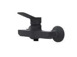 Best AM.PM Einhebel-Duscharmatur Hit Brausearmatur aus Messing, Mischbatterie Brausebatterie Wasserhahn Bad FXA20022 Schwarz