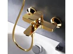 Best AM.PM Einhebel-Wannenarmatur / Brausearmatur X-Joy Aufputz Gold