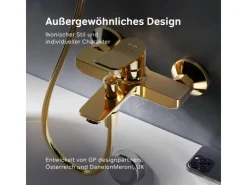 Best AM.PM Einhebel-Wannenarmatur / Brausearmatur X-Joy Aufputz Gold