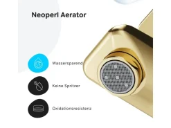 Best AM.PM Einhebel-Wannenarmatur / Brausearmatur X-Joy Aufputz Gold