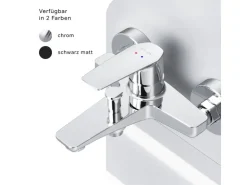 Hot AM.PM Einhebel-Wannenarmatur / Brausearmatur,  Wasserhahn Bad, Wannenbatterie FGA10000 Gem Aufputz Chrom