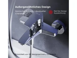 Hot AM.PM Einhebel-Wannenarmatur / Brausearmatur,  Wasserhahn Bad, Wannenbatterie FGA10000 Gem Aufputz Chrom