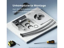 AM.PM Einhebel-Waschtischarmatur Gem Wasserhahn Bad aus Messing, Mischbatterie FGA02100 Chrom