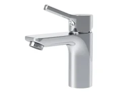 Einhebelmischer<AM.PM Einhebel-Waschtischarmatur X-Joy S Wasserhahn Bad aus Messing, Waschbecken Armatur, Mischbatterie FXB02100 Chrom