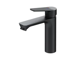 Best AM.PM Einhebel Waschtischarmatur Hit Wasserhahn Bad aus Messing FTA02822 Schwarz