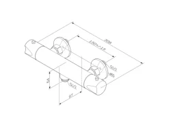 Best AM.PM Thermostat Duscharmatur Hit Brausearmatur aus Messing, Mischbatterie, Duschthermostat FTA40022 Einhebelmischer