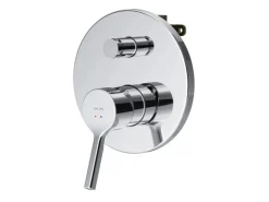 Einhebelmischer<AM.PM Wannen Einhand-Mischbatterie Unterputz Wandthermostat, Thermostat Mischbatterie Dusche X-Joy S FXB45000 Chrom