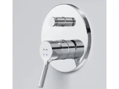 Einhebelmischer<AM.PM Wannen Einhand-Mischbatterie Unterputz Wandthermostat, Thermostat Mischbatterie Dusche X-Joy S FXB45000 Chrom