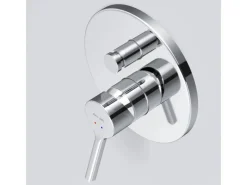 Einhebelmischer<AM.PM Wannen Einhand-Mischbatterie Unterputz Wandthermostat, Thermostat Mischbatterie Dusche X-Joy S FXB45000 Chrom